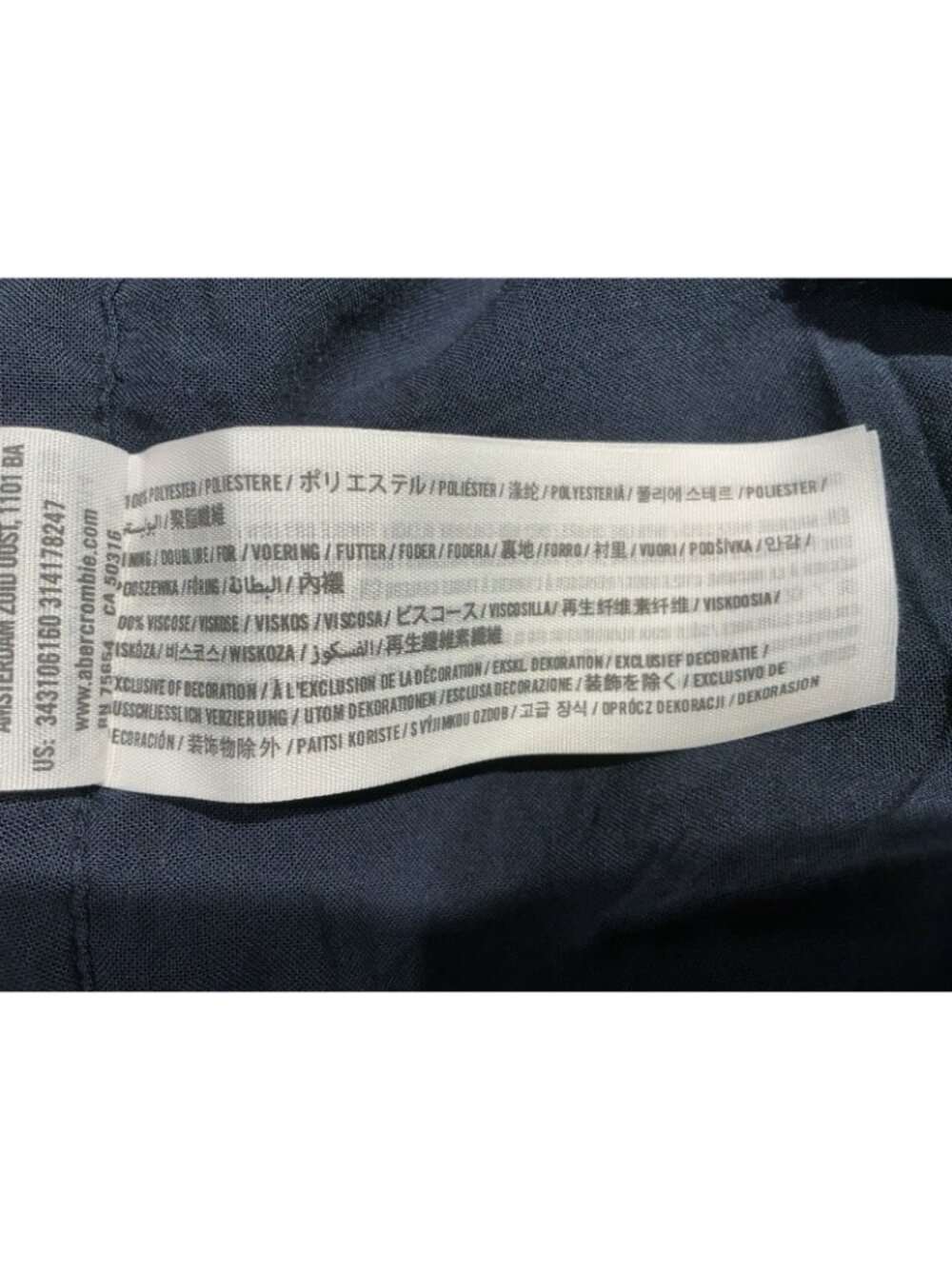 Hollister Size 3 Juniors Skirt Navy Lace Mini Zip Closure NWT - Picture 10 of 11
